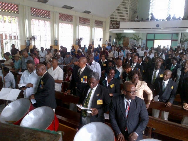 Ex soldiers attend Thanksgiving Service