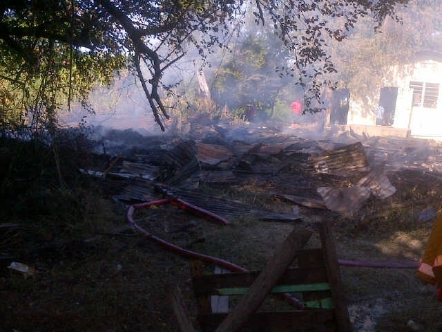 Fire leaves three sick men homeless