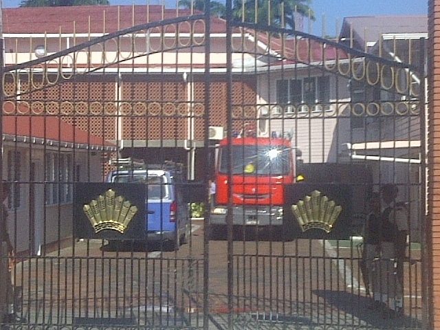 Fire erupts in Office of the President