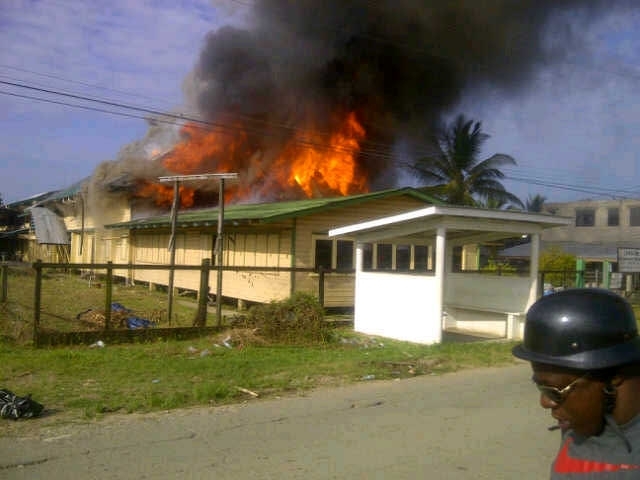 Updated: Fire badly damage West Bank Demerara school