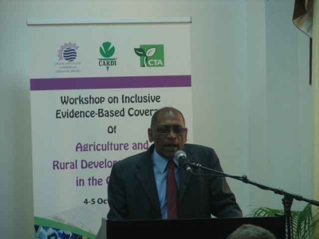 Listen to opening of Workshop on Inclusive Evidence-Based Coverage of Agriculture and Rural Development