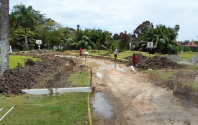 Zoo road being rebuilt