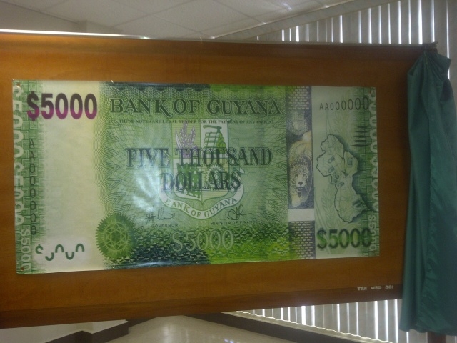 No inflation or higher prices expected from GUY$5,000 bill