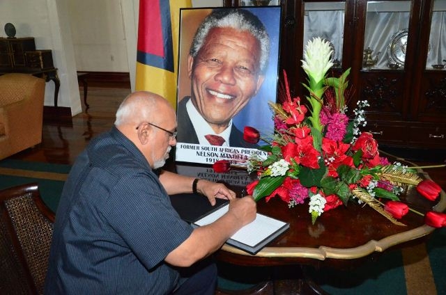 Ramotar heads to South Africa for Mandela’s funeral