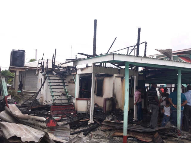 Five homeless in West Coast Berbice fire
