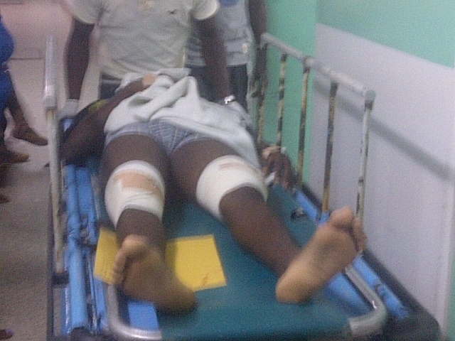 Policeman severely chopped