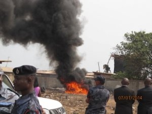 DEA collects samples of cocaine Guyanese shipped to Ghana; judge witnesses burning