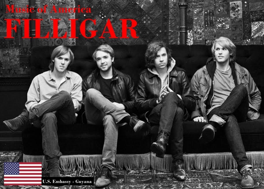 America’s Rock Band, Filligar, arrives in Guyana