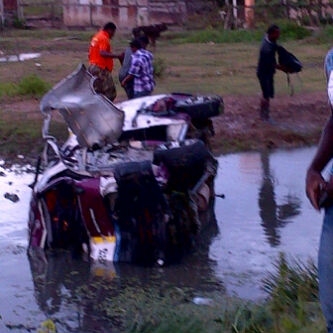 Minibus passengers miraculously escape serious injury