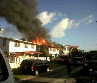 Fire destroys Prashad Nagar house