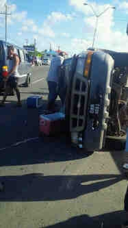 Updated: Several injured in East Bank Demerara accident