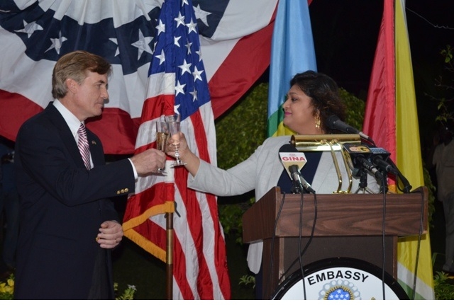 US Ambassador brushes off criticisms; AFC lambastes Manickchand