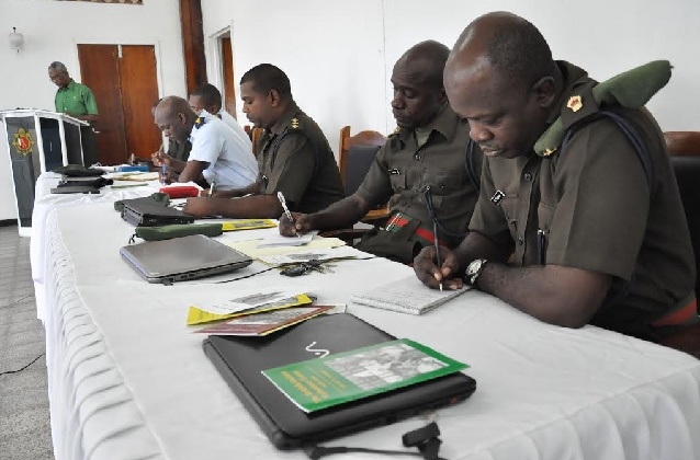 Political leaders address GDF Senior Officers