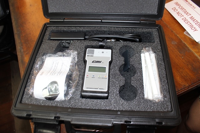 City Chamber gifts police force breathalyzer test kits