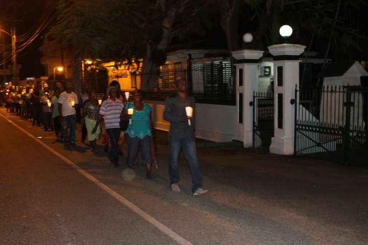 APNU protests outside State House