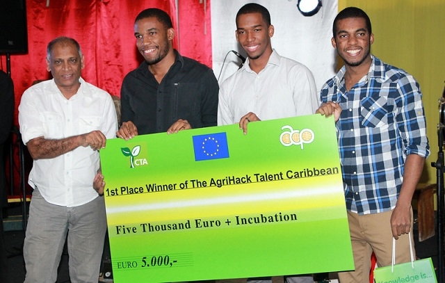 Young Jamaican team wins AgriHack Talent Caribbean contest at 13th Caribbean Week of Agriculture