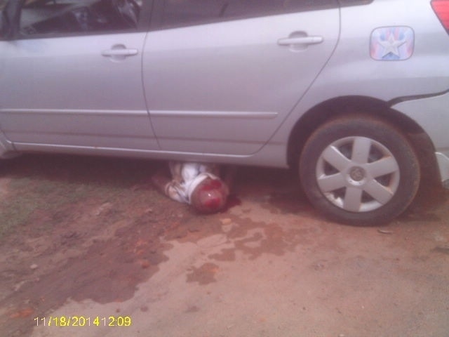 Bandits knocked down and caught after robbing a couple they trailed from bank