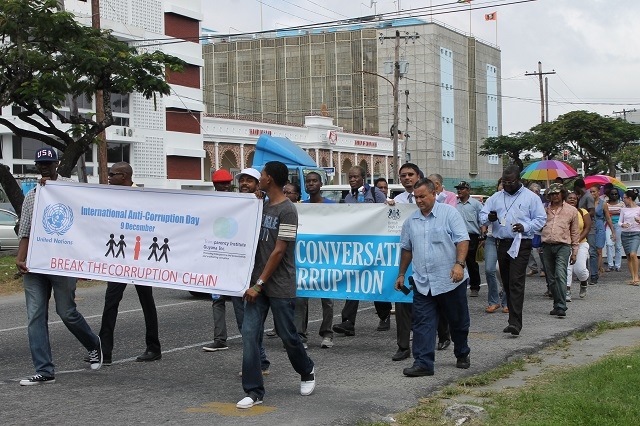 Caribbean News Desk radio programme: Transparency activists hit Guyana streets against corruption
