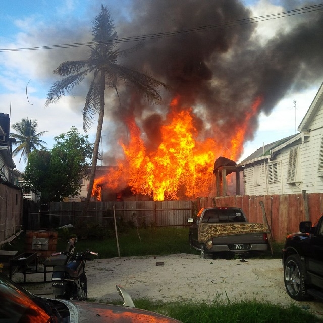 Guyana- Fire leaves several homeless