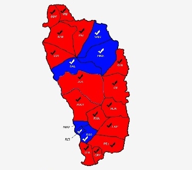 Dominica’s ruling party wins 4th straight term with fewer seats