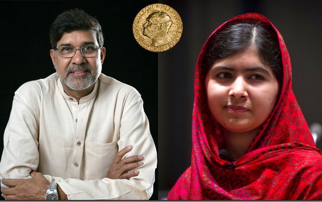 Malala and Satyarthi call for education while accepting the Nobel Peace Prize