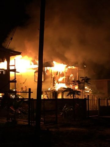 Fire destroys Parfaite Harmonie house