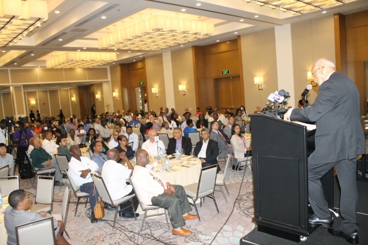 Ramotar promises more bank licenses; frowns on tax reductions; rules out log export ban