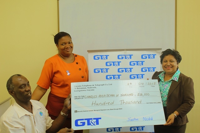 GT&T donates GUY$500,000 to Charles Rosa School of Nursing