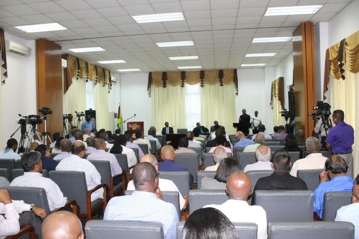 Pres Granger to establish Public Servants Staff College, returns to Collective Bargaining and gears for “unbribeable” public sector in first meeting with PS, heads of departments