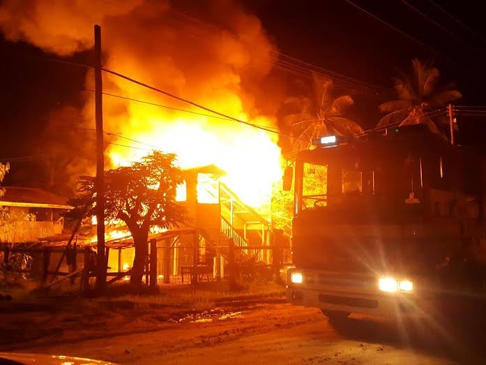 Fire destroys West Coast Berbice house