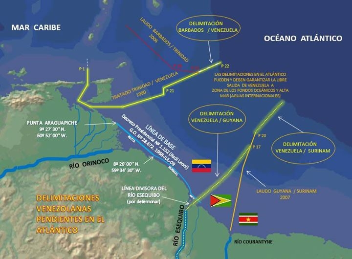 Guyana Probing Venezuelas Claim Of Coastal Waters Including Area Of