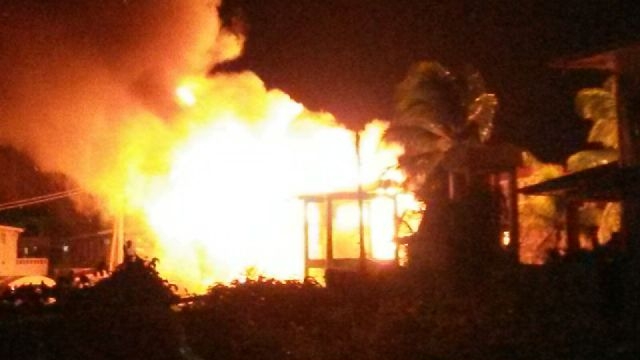 Fire destroys house at Happy Acres