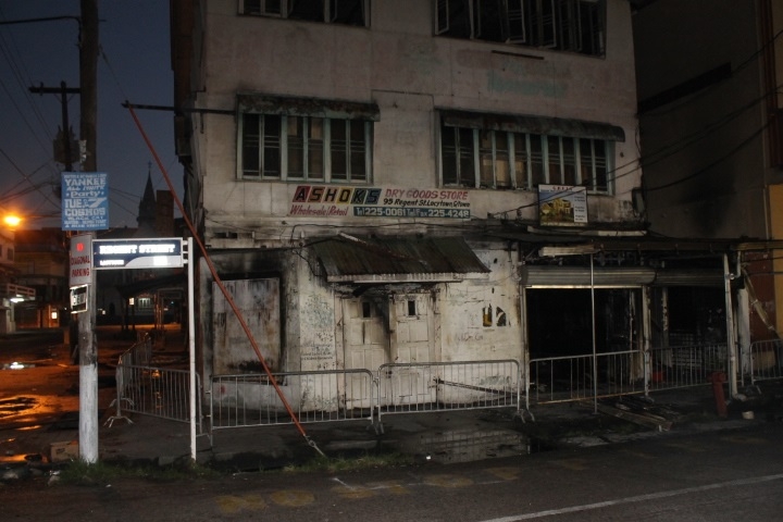 Early morning fire guts Regent Street store building