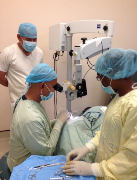 Trinidadian medical team performs eye surgeries at GPHC