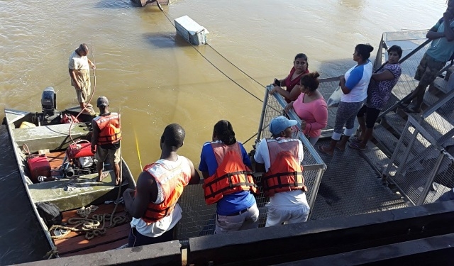 Woman perishes after truck falls off Demerara Harbour Bridge into river