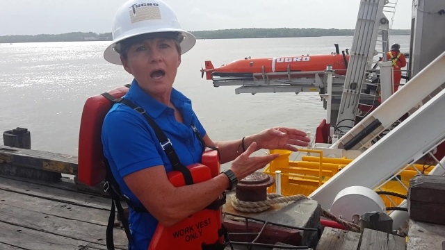 Exxon-Mobil mapping seafloor in preparation to evaluate significant oil deposit