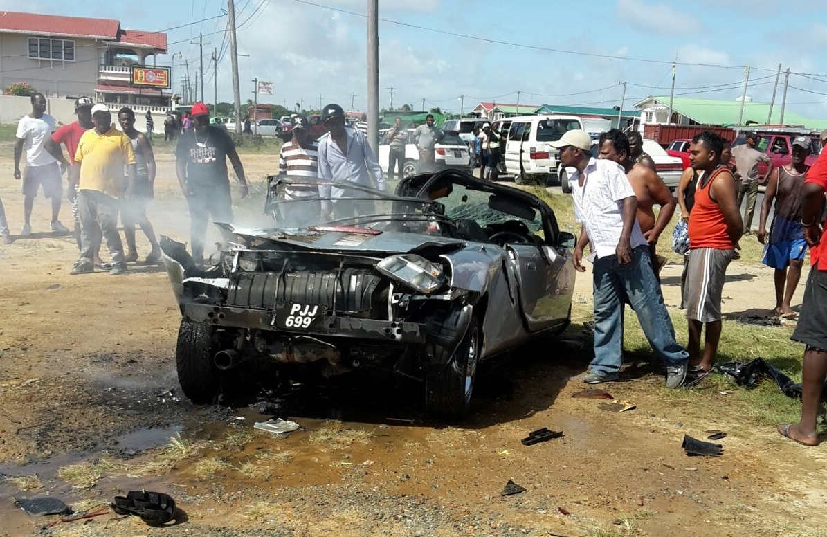 Two burnt to death; four seriously injured in collision