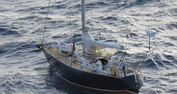 French-flagged yacht with bodies of yachtsman, dog arrives at Port Georgetown