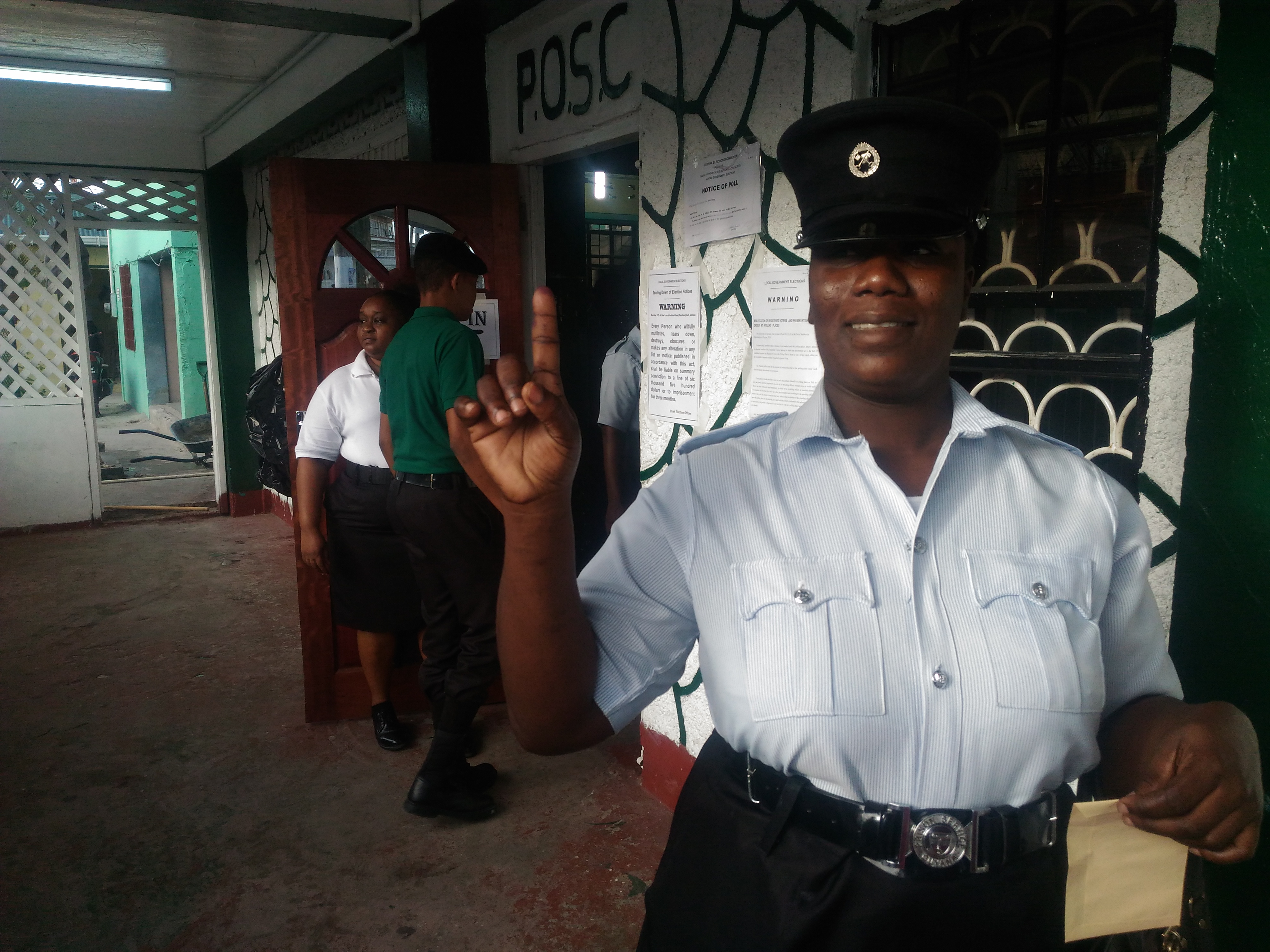 ​Disciplined Forces ‘ink’ off LGE voting