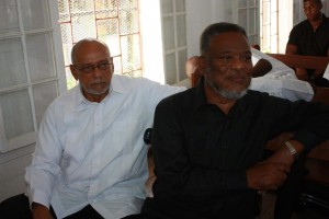 Former President Donald Ramotar and Former Prime Minister Samuel Hinds