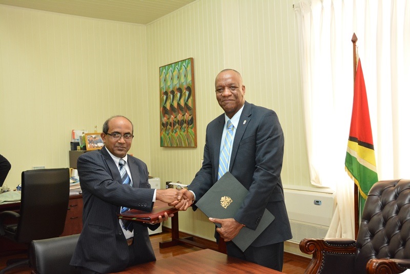 Guyana, India sign US$1M MoU for set up of ICT Centre