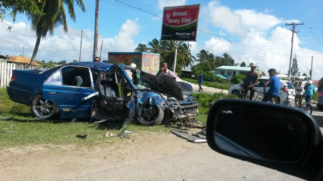 Three killed, several injured in collision on Essequibo Coast