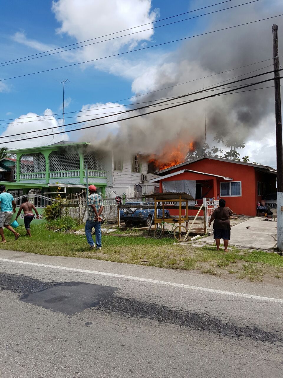 Fire severely damage East Bank Demerara house