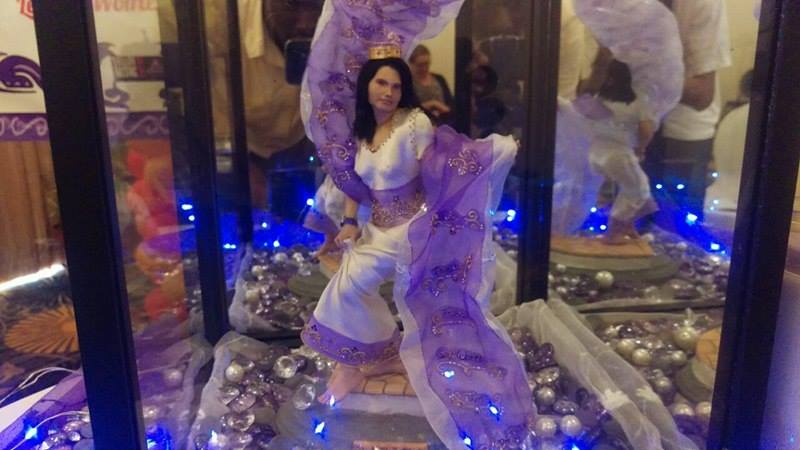 Babita Sarjou sculpture unveiled to highlight domestic violence in Guyana; survivors lament