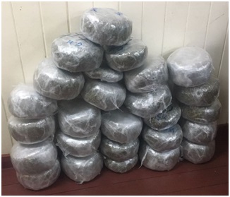 Cousins held for alleged ganja bust