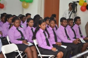 The initial batch for the Cadet Programme at the newly launched Bertram Collins College for the Public Service.