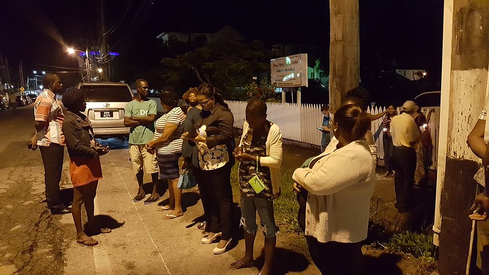 Vigil and counter-vigil outside Red House
