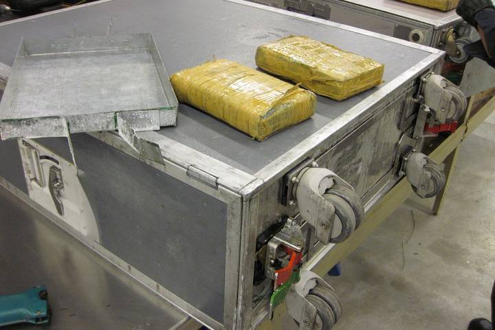 Canada finds cocaine hidden under airplane’s catering trolleys