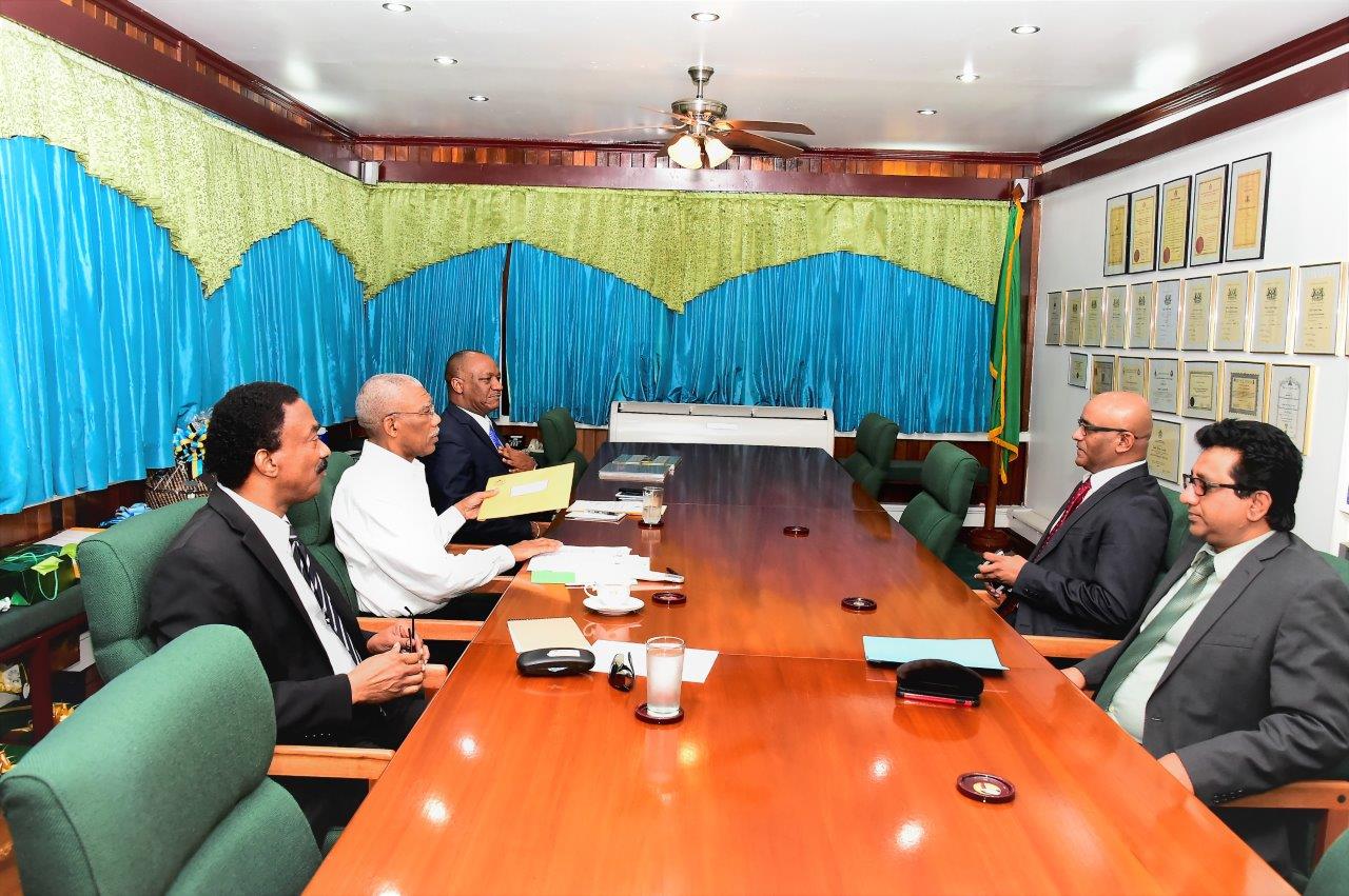 Granger tells Jagdeo qualities of nominees for GECOM Chairman