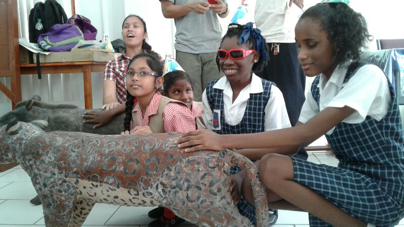 Blind, visually impaired children ‘experience’ forest animals for the first time  As Iwokrama continues outreach activities